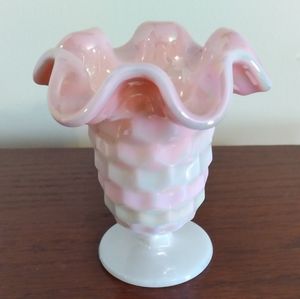 Fenton IRIDESCENT Pink Small  Vase